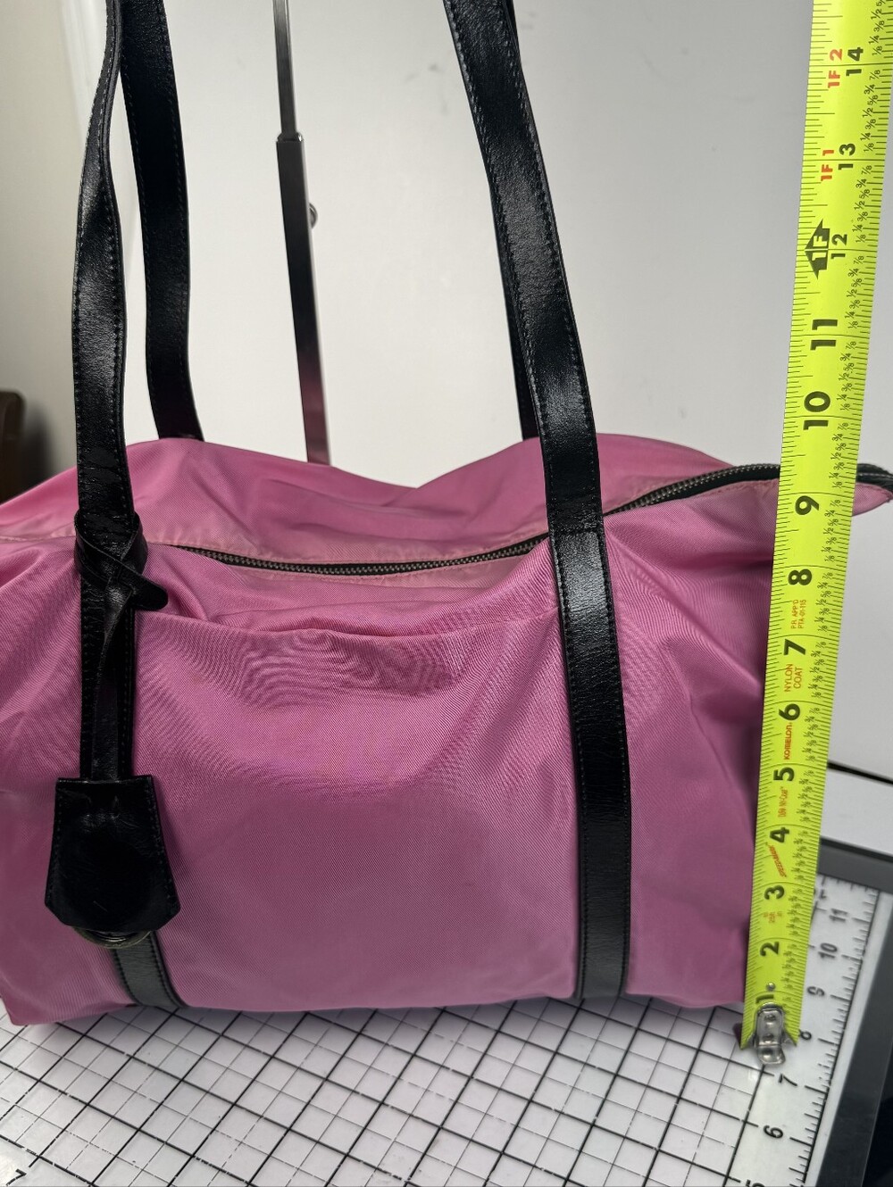Prada Vintage Pink Nylon Bag With Original Zipper Lock W Combo - Picture 13 of 15
